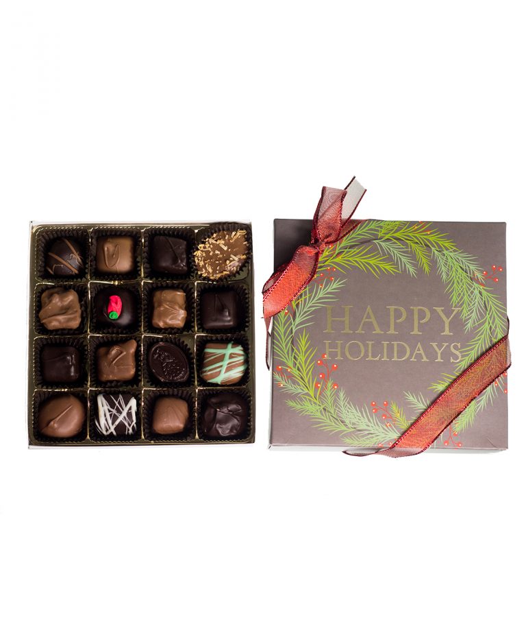 16 piece Chocolate Assortment Holiday Box_AC-0923