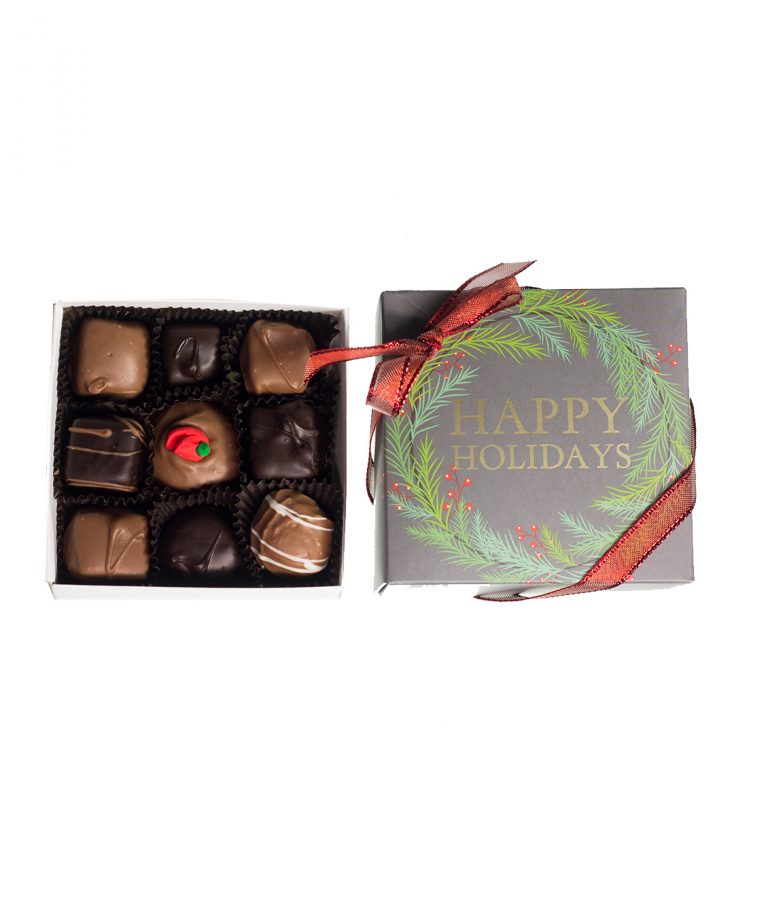 9 piece Chocolate Assortment Holiday box_AC-0924