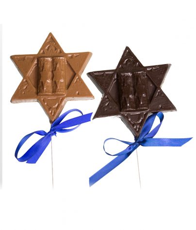 Chanukah Star of David Chocolate Pop_AC-0822