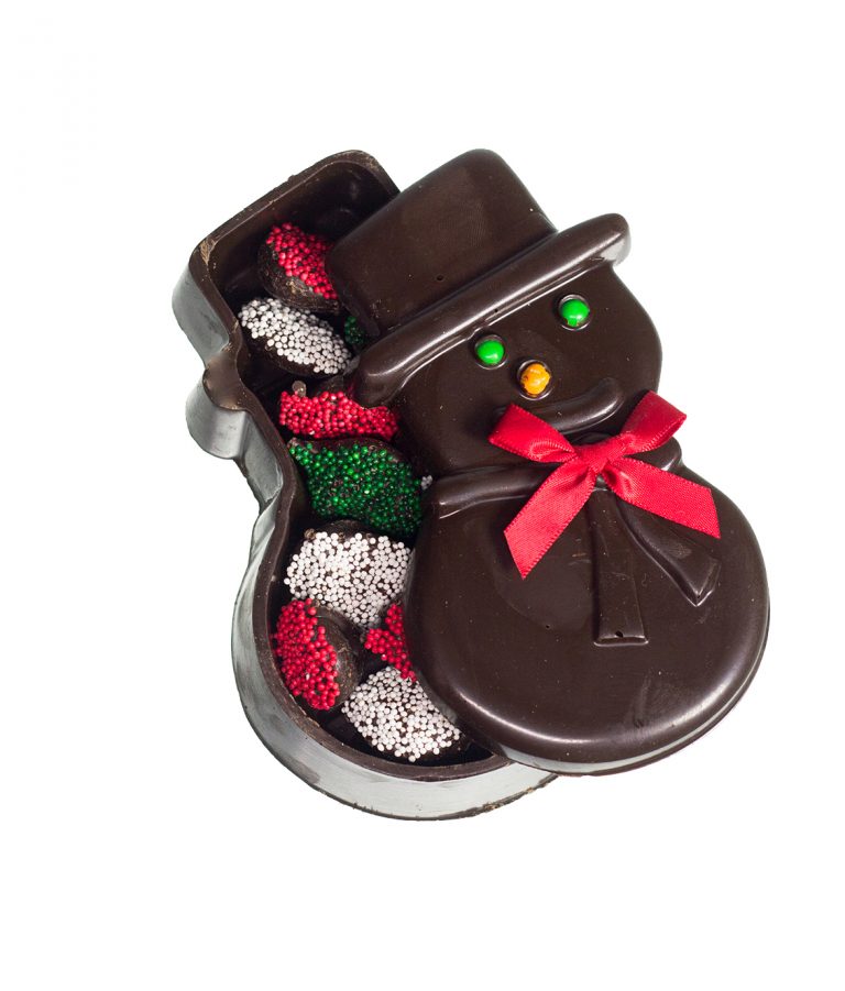 AC-Dark Chocolate Snowman Box-0982-EX
